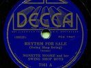 MONETTE MOORE (Rhythm For Sale / Two Old Maids) R&B/SOUL 78  RPM  RECORD