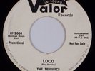 THE TERRIFICS: Loco US Valor F-2001 DJ Promo Exotica Rocker Promo 45 NM-