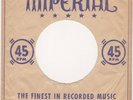 IMPERIAL  - orig. company sleeve -                    RARE EARLY SCRIPT STYLE