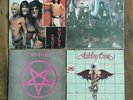 Motley Crue 5 LPs, unique korea vinyl lp Monochrome Back Cover, Different Label