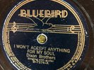 MW 7374 DIXON BROTHERS  Won't Accept Anything for My Soul  78 rpm Country V+