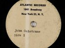 John Coltrane - Plays The Blues Acetate LP - Atlantic 1382 Mono