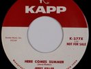 JERRY KELLER: Here Comes Summer US Kapp K-277X Teen Surf Promo 45 NM
