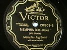 Memphis Jug Band Store Stock  Scroll Victor 20809 (1927)