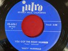 Rusty McDonald You Got The Right Number b/w Call Operator 210 Intro 45
