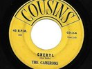 THE CAMERONS 45RPM DOOWOP CHERYL B/W BOOM CHIC-A-BOOM COUSINS 1960
