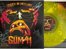 SUM 41 - ORDER IN DECLINE SIGNED UK ONLY LIMITED YELLOW VINYL LP NEW (/350)