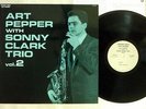 ART PEPPER WITH SONNY CLARK TRIO VOL.2 STRAIGHT AHEAD 24EL6006 Japan VINYL LP