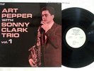 ART PEPPER WITH SONNY CLARK TRIO VOL.1 STRAIGHT AHEAD 24EL6005 Japan VINYL LP