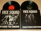 VICE SQUAD X 2 ORIG LPS inc debut lp PUNK SEX PISTOLS THE CLASH THE DAMNED UK82