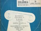 COLUMBIA MONO ML 4012 *BLUE* BEETHOVEN VIOLIN CONCERTO SZIGETI NYPO WALTER EX/NM