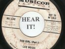 Lee Moses RARE NORTHERN SOUL 45 (Musicor 1242 PROMO) Bad Girl (Part 1 & 2)