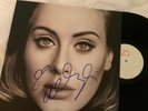 HAND SIGNED   ADELE SIGNED 25 VINYL LP RECORD   RARE , PERFECT AUTOGRAPH