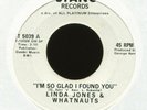 LINDA JONES & WHATNAUTS I'm So Glad I Found You on Stang Promo XO Soul 45 Hear