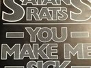 SATAN'S RATS, You Make Me Sick, 1978 Punk Vinyl Single.