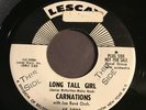 Carnations 45 Rare Promo Doo Wop/Soul 1961 Long Tall Girl Lescay