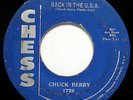 CHUCK BERRY-Rare Mislabeled 45-Back In The USA & Memphis, Tenn.-CHESS #1729