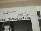 WOLF MAAHN SIGNED LP - ORIGNAL AUTOGRAMM / SIGNIERT in MINT-