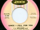 T.J. WILLIAMS on Josie —BABY, I NEED YOU— northern soul 45 | ORIG | LISTEN