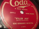 Julio Andino Rene Hernandez Killer Joe Palladium Stomp rare Latin 78 RPM Coda