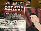 Bay City Rollers Les Mcewen Signed Memorabilia Tour poster VIP lanyards