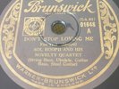 78 RPM- SOL HOOPII & QUARTET- - Don't stop loving me - BRUNSWICK 01648 -UK PRESS