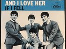 The Beatles And I Love Her / If I Fell Rare Picture Sleeve w 45rpm Record NM/VG+