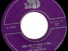 (NEARLY) UNKNOWN GARAGE PROTEST 45 - BOB COSTELLO (SD) WHAT KIND OF WORLD - HEAR