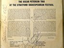 OSCAR PETERSON TRIO PERSONALLY SIGNED BY 3 Stratford Festival 60s US VERVE DG LP