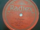 Clover Trio Collegiate Harlem's Araby Radiex 78 RPM Jazz Metropolitan Dance