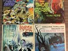 4 Horror/Halloween Vinyl LP Lot- HITCHCOCK MONSTER MASH HAUNTED SOUND EFFECTS