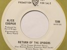ALICE COOPER Return of Spiders / Shoe Salesman W.B. 45 promo 1970 psych 7” HEAR