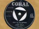 ROCK'N'ROLL-BUDDY HOLLY-EARLY IN THE MORNING/NOW WERE ONE-UK CORAL TRI CENTRE