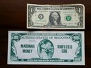 MADONNA Who's That Girl Tour 1987 ORIGINAL DOLLAR BILL CONCERT no promo vintag