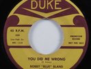 R&B Rocker 45 BOBBY BLUE BLAND You Did Me Wrong DUKE VG+ promo HEAR