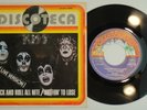 KISS – Rock And Roll All Nite 45 RPM Spain 1976 - EX+ * Live Version UNIQ COV.
