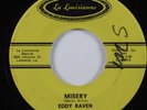 Rockabilly Swamp Rock 45 EDDY RAVEN Misery LA LOUISIANNE HEAR