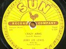 JERRY LEE LEWIS Crazy Arms/End Of The Road 78 on Sun 259 Memphis rockabilly