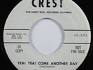 Rockabilly Halloween 45 TONY CASANOVA Yea  Yea  Come Another Day CREST VG++ HEAR