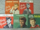teen BOBBY RYDELL - 5 PICTURE SLEEVES - SWINGIN' SCHOOL, I DIG GIRLS, KISSIN'