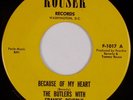 BUTLERS, FRANKIE BEVERLY: Because of My Heart ROUSER DC Northern Soul Grail 45