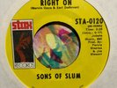 Funk 45 SONS OF SLUM Right On What Does It Take HEAR Stax Records NM Marvin Gaye