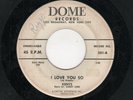 VERY RARE DOOWOP-KENTS-I LOVE YOU SO/HAPPY BEAT-DOME 501