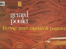 Gerard POULET Violin Solo 24 Caprices by PAGANINI French Stereo DEESSE 168 Mint