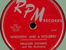 PREACHER STEPHENS Whoopin' and a Hollerin' / So Far Away 78rpm RPM 1954 jump