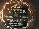 Victor 40262 Blind Joe Mathis THOSE DARK EYES 78 rpm Country 1929 E++ rare 1st