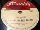 THE ORIOLES 78 rpm 