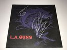 L.A. Guns Signed Rip And Tear Gold Stamped Promo Vinyl Record Tracii Phil Lewis