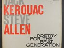 JACK KEROUAC & STEVE ALLEN: Poetry For The Beat Generation LP (taped top seam,