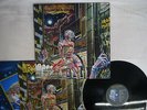 IRON MAIDEN SOMEWHERE IN TIME EMI S33-1003/BRP-1012 Japan POSTER VINYL 2LP